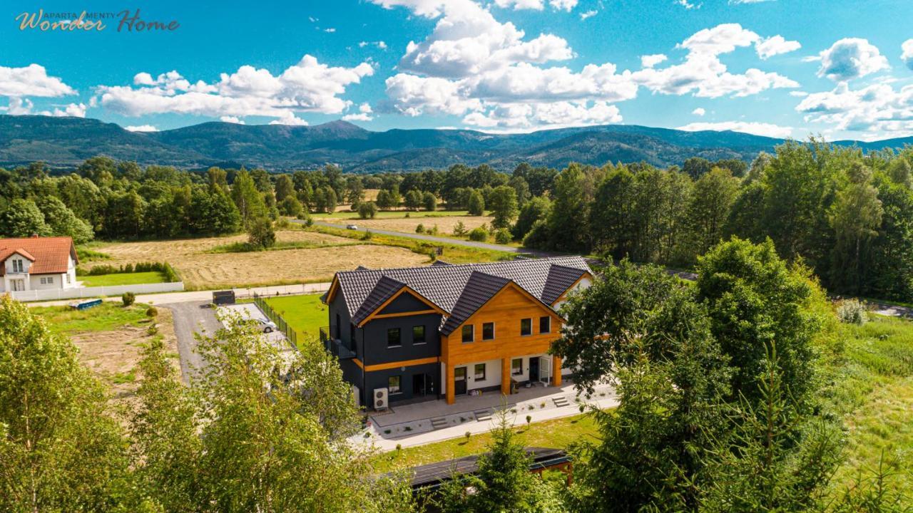 Wonder Home - Apartamenty Halo Karkonosze Z Ogrodem, Sezonowym Basenem, Placem Zabaw I Widokiem Na Sniezke - Zlokalizowane Blisko Karpacza Mysłakowice Exterior foto